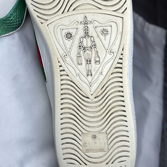 Gucci Ace Embroidered Snake men’s Sneakers. Size US 10. - Picture 13 of 15